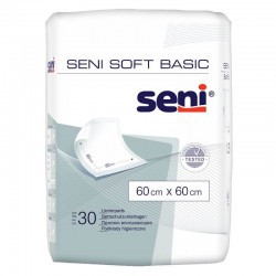 Cearceafuri absorbante protectie pat Seni soft Basic, 60x60 cm, 30 buc