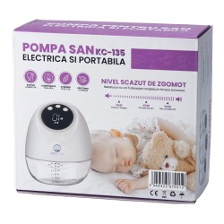 Pompa de san electrica si portabila, hands free, sub sutien, 10 niveluri...