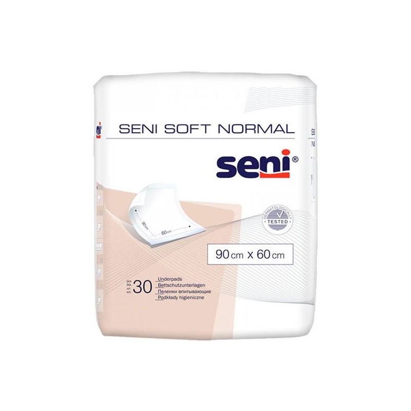 Aleze igienice protectie pat, Seni Soft Normal, 90x60 cm, 30 buc
